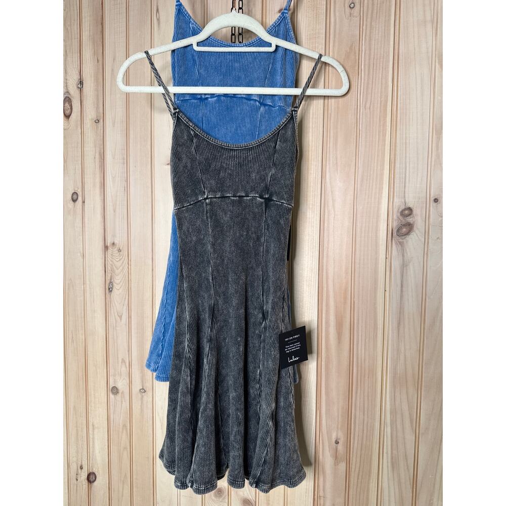 NWT Lulus Ribbed Pleated Sleeveless Mini Dress Party Night Out Bundle of 2 Sze S - Picture 2 of 12